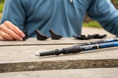 Cascade Mountain Tech Trekking Poles, Twist Blue EVA , One Size