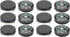 Pocket Compass, 20Mm 12Pcs Mini Pocket Oil Filled Compass for Hiking Camping Out
