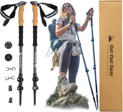 Goat Stix Heavy-Duty Carbon Fiber Trekking Poles, 50 Percent Thicker 1.5 Mm Wall