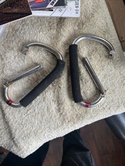 2 Outdoor 6-1/2” Carabiner Clips not for climbing
