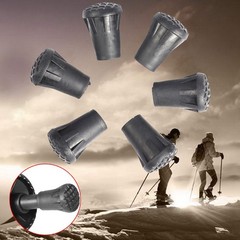 6pcs Outdoor Trekking Hiking Pole Tip End Walking Stick Cover Protector