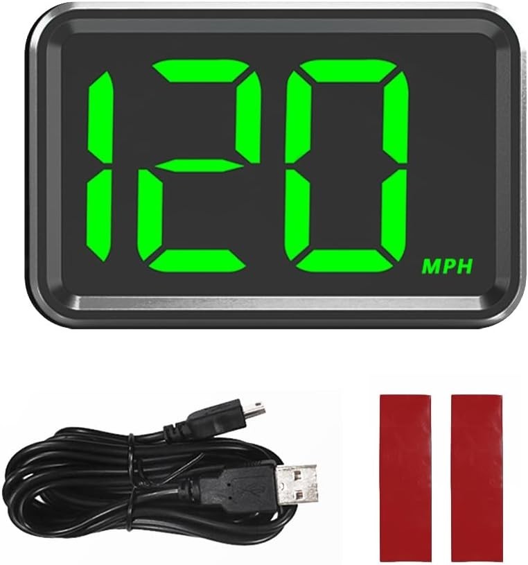 Velocimetro digital GPS para auto MPH HUD universal con pantalla LED grande