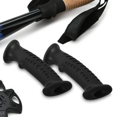 4 Pcs walking cane hand grip hiking pole handle replacement offset cane grips