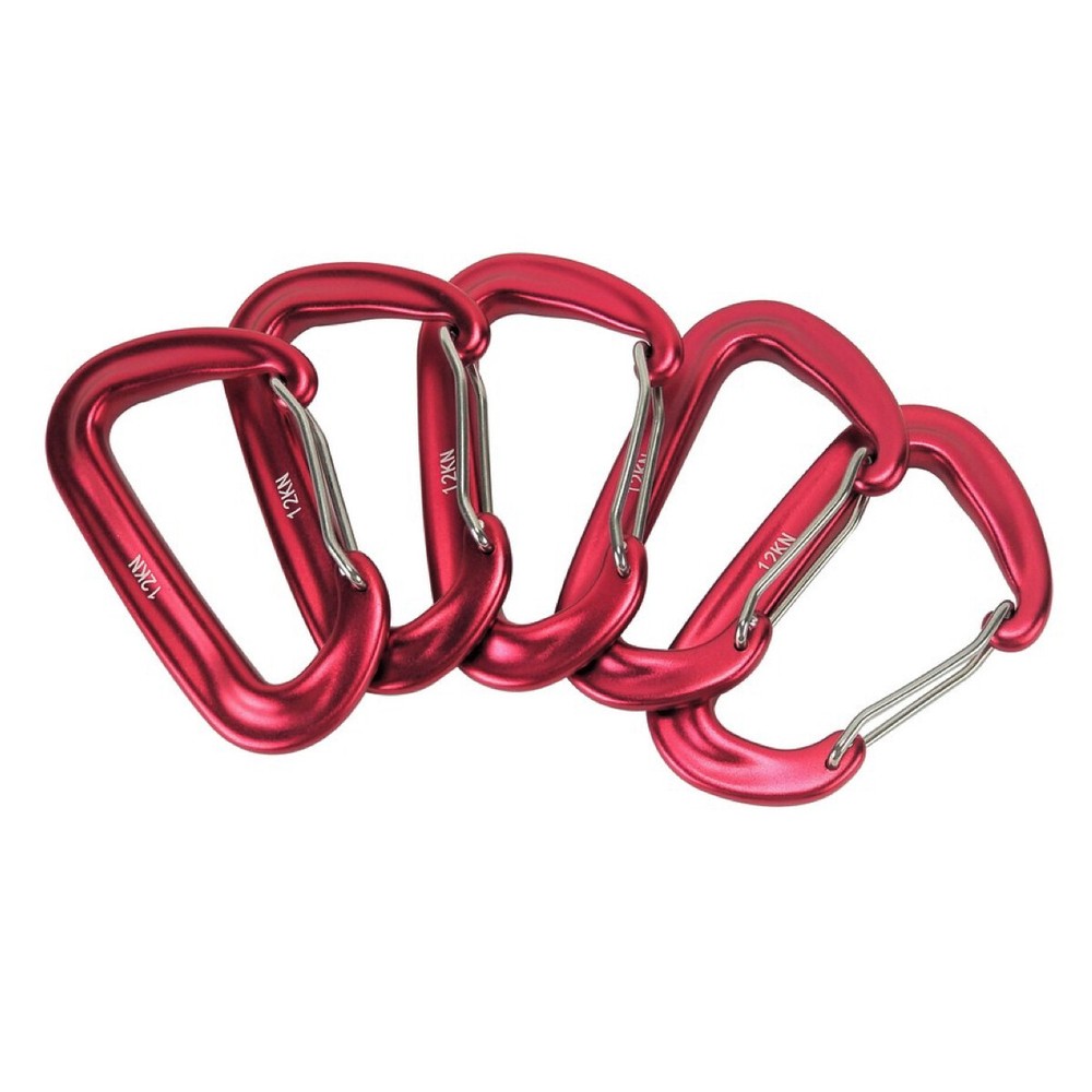 5 Heavy Duty Hammock Swing Locking Aluminum D Ring Carabiner Utility Clips