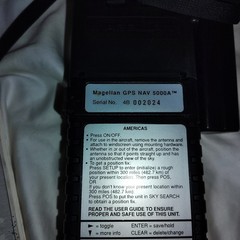 Magellan GPS NAV 5000A Handheld GPS for Aviation with handbook & bnc cable