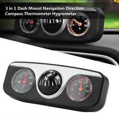3 In 1 Car Truck Dash Mount Navigation Thermometer Hygrometer TESZ