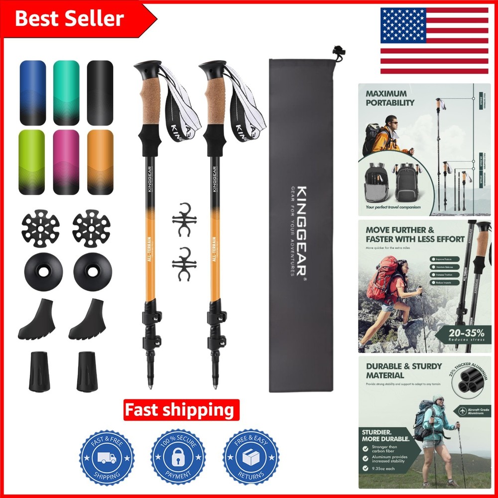 Lightweight 7075 Aluminum Nordic Walking Sticks – Adjustable Trekking Poles