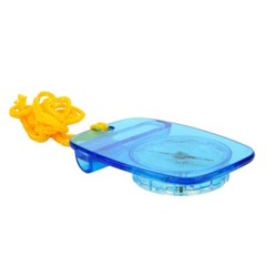 Skywalker Lanyard Compass with Safety Whistle (Blue Compass with Orange Lanyard)