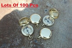 Personalized Engraved Push Button Compass Nautical Compass lots of 100 unit