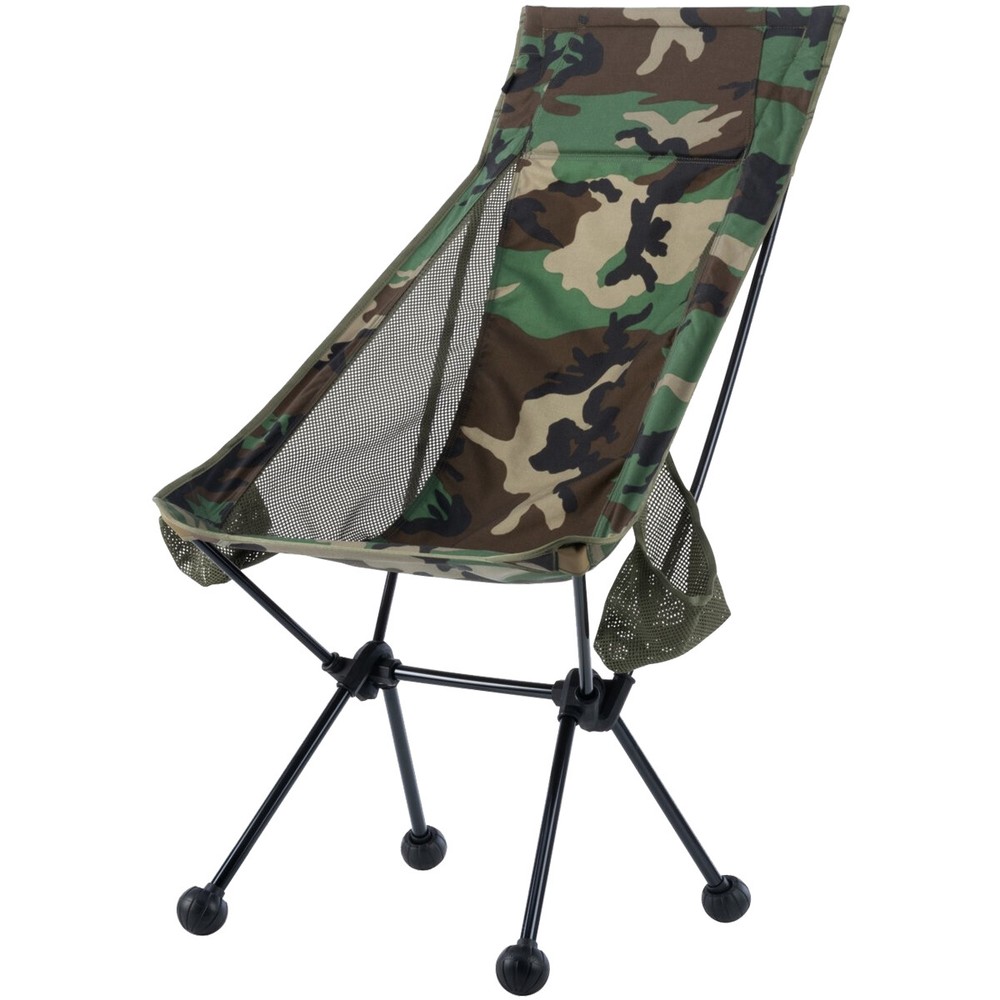 Helikon Traveler Enlarged Chair Folding Camping Picnic US Woodland Camo