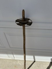 Antique 51″ hand made Wooden Mountaineering Pole Ski. Primitive decor