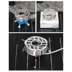 Stainless Steel Windproof Ring for Camping Stove with Heat Concentration