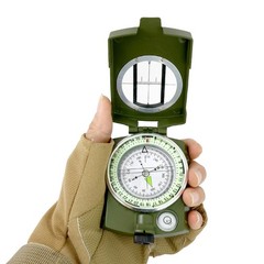 AOFAR Military Compass AF-4580 Lensatic Sighting for Camping Hiking Waterproof