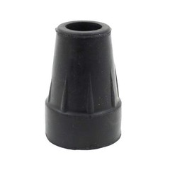 Qty: 4pcs 1/2″ (12mm) Small Black Rubber Ferrules Tips Ends for Hiking or Tre…