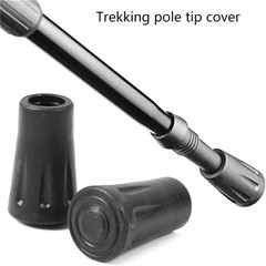 6-Pack Trekking Pole Rubber Feet Tips – Standard Fit 11mm Protection & Stability