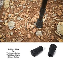 Walking Stick Tips Rubber Replacement 4 Pack for Walking Sticks Trekking Poles
