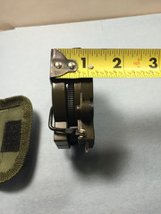 Military style plastic Compass with pouch (green)
