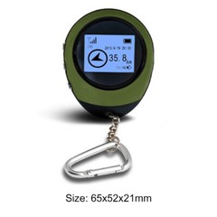 Mini GPS Tracker Receiver with Buckle Hiking Portable Location Finder Recorder