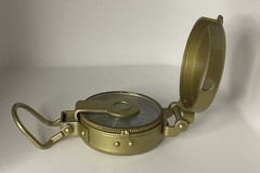 Vintage Lensatic Compass Liquid Filled Edge from Japan Functional