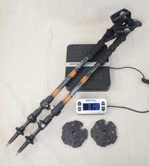 Cascade Mountain Tech CMT Carbon Fiber Hiking Trekking Poles EVA Grip 2 Poles