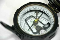 Working Brass Brunton Pocket Vintage Compass With Leather Case 100%