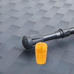 6Pcs Durable Rubber Crutch Pads Non Slip Cane Tips Gold Walking Stick Covers