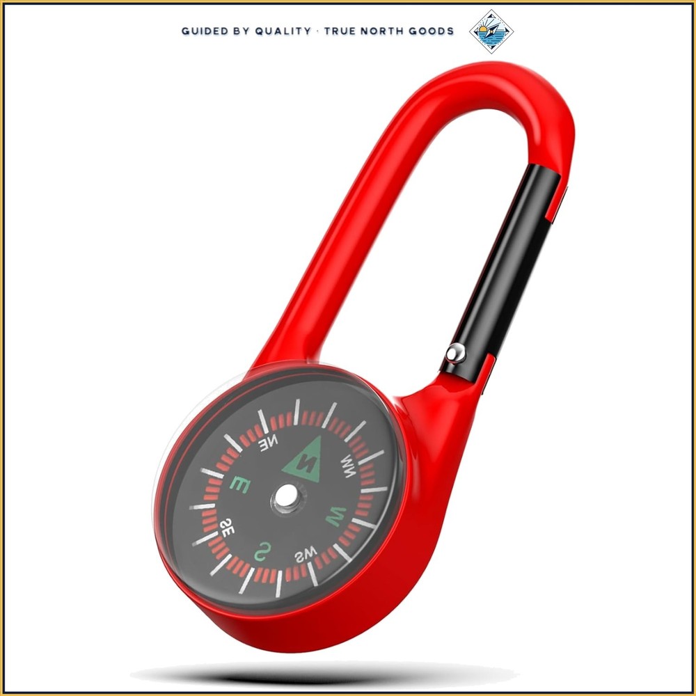 Lightweight Keychain Compass for Camping and Fishing, Portable Navigation Tool