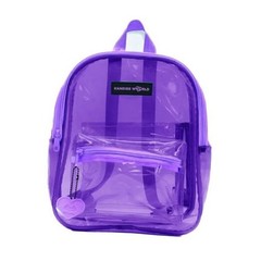 Kandies World Premium Clear Festival Backpack – Stylish Transparent Bag Purple