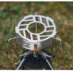 Efficient Heat Ring for Camping Stove with Windproof Stainless Steel Build