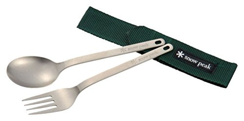 Snow Peak Titanium Fork and Spoon Set SCT-002 JAPAN IMPORT