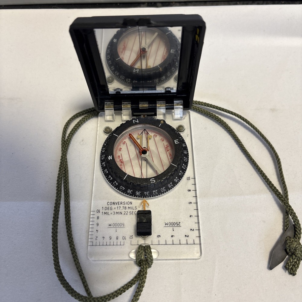Silva Compass Type 15T The Ranger Mirror Sighting Vintage with Lanyard