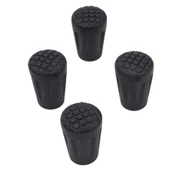 Walking Stick Ferrule Rubber End Walking Pole Protector Replacement Cane Stopper 4Pcs/Set