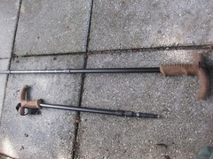 powerlock trekking staff for hiking,waiking in ice/snow/uneven ground.