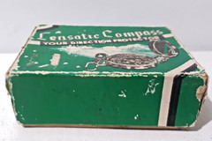 Vintage Lensatic Engineers Compass Japan With Original Box Pouch Instructions