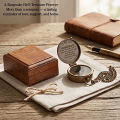 Pocket Brass Compass, Nautical Navy Compass for Camping, Travelling, Hiking, …