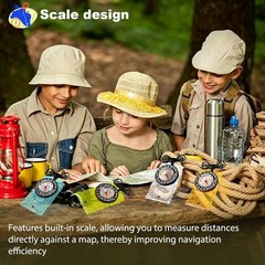 Multifunctional Waterproof Orienteering Compass Mini Portable Survival Compass f
