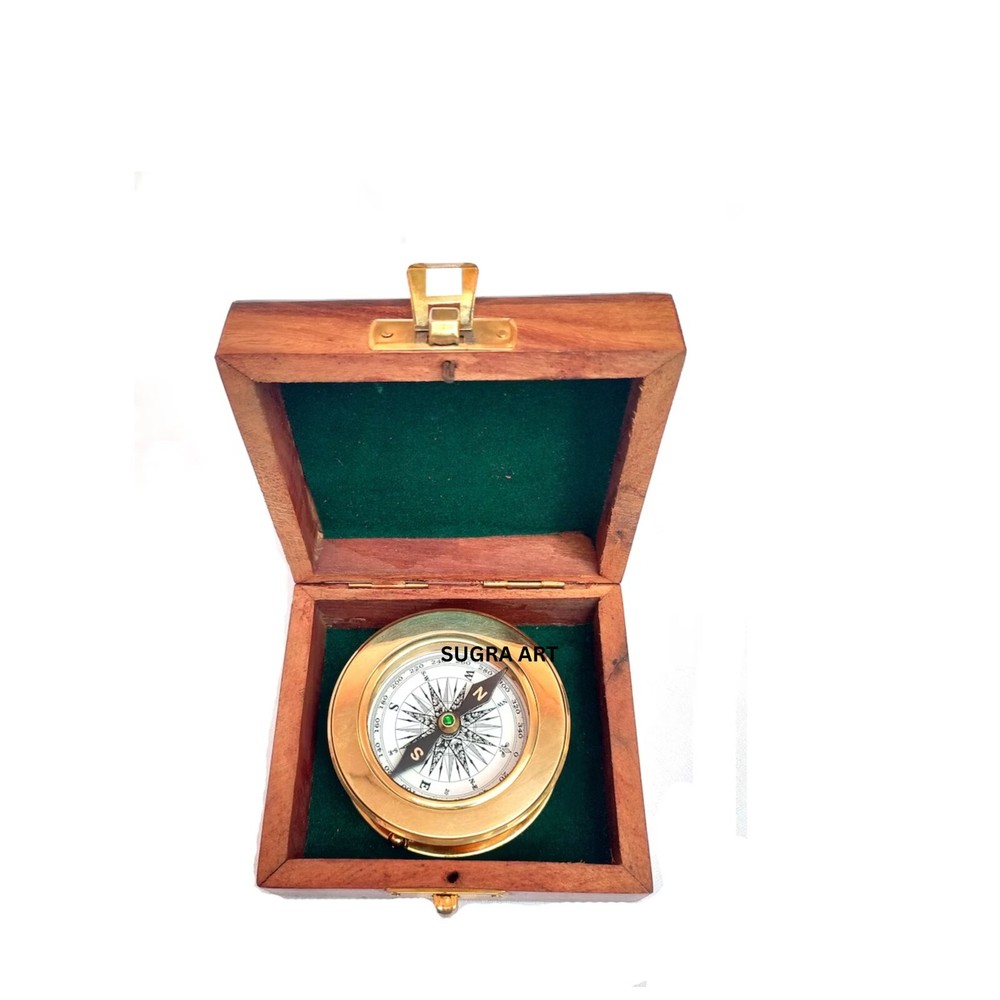 SUGRA ART Personalized Compass with Magnifier, Multifunctional Custom Compass