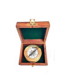 SUGRA ART Personalized Compass with Magnifier, Multifunctional Custom Compass