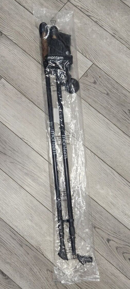 Montem Pro Walker Nordic Fitness Hiking 2-Poles One Pair Black