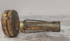 Vintage Brass Hunting Jacket Pin-on Compass, Japan