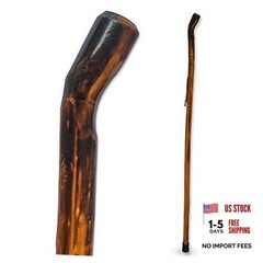 Nature Wood Walking Stick – Wooden Hiking Stick and Trekking 48″ Smooth Handle