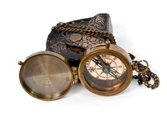 Customized Engraved Brass Compass for Anniversary Birthday Graduation Gift