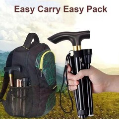 Aluminum Alloy Walking Sticks & Foldable Anti-Slip Hiking Stick – Length Adju…