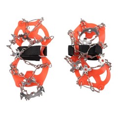 Stainless Steel 18 Spike Ice Crampons for Outdoor Snow Hiking and Climbing
