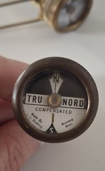 2 Vintage Tru Nord Brass Compensated Compass Safety Clip