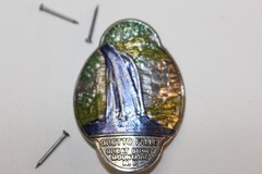 NOS Hike America Walking Stick Badge Medallion Great Smoky Mtn’s Grotto Falls