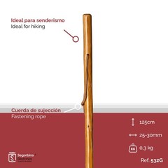 Adult S&B Mountain Edge, Wooden, Chestnut, 125mm 532
