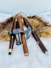 Nautical Walking Stick Viking Wooden Walking Canes Style Handle Father Gift Item