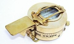 Handmade Vintage Prismatic Military Compass – Nautical Engineering Style