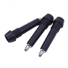 4Pcs Durable Climbing Rod Tips Carbon Tungsten Steel for Hiking Gear Black